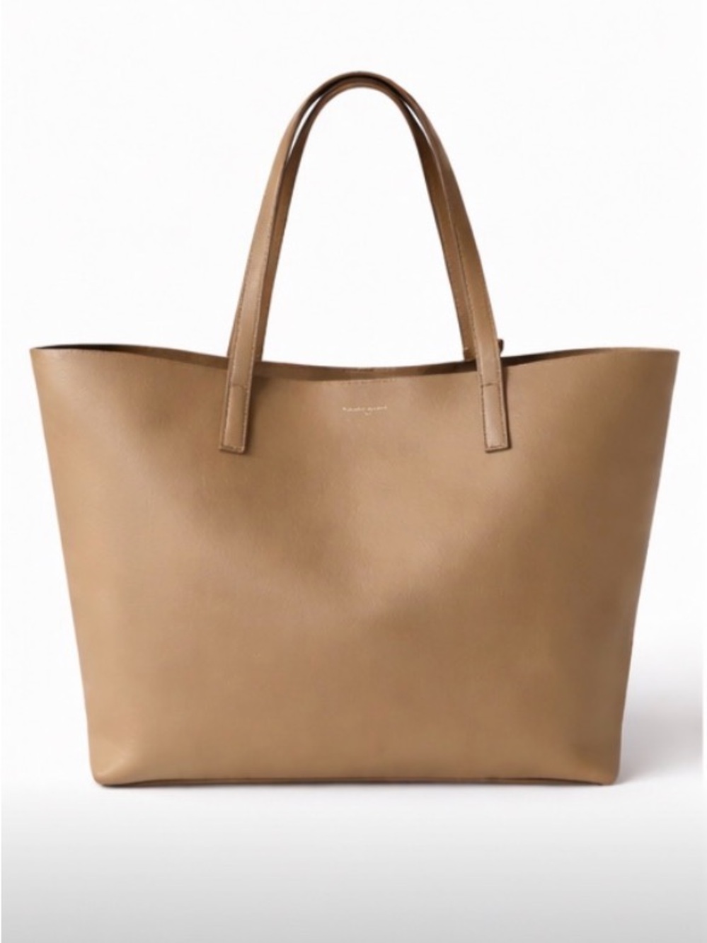 Classic Tan Leather Tote Bag - Minimalist Everyday Carry